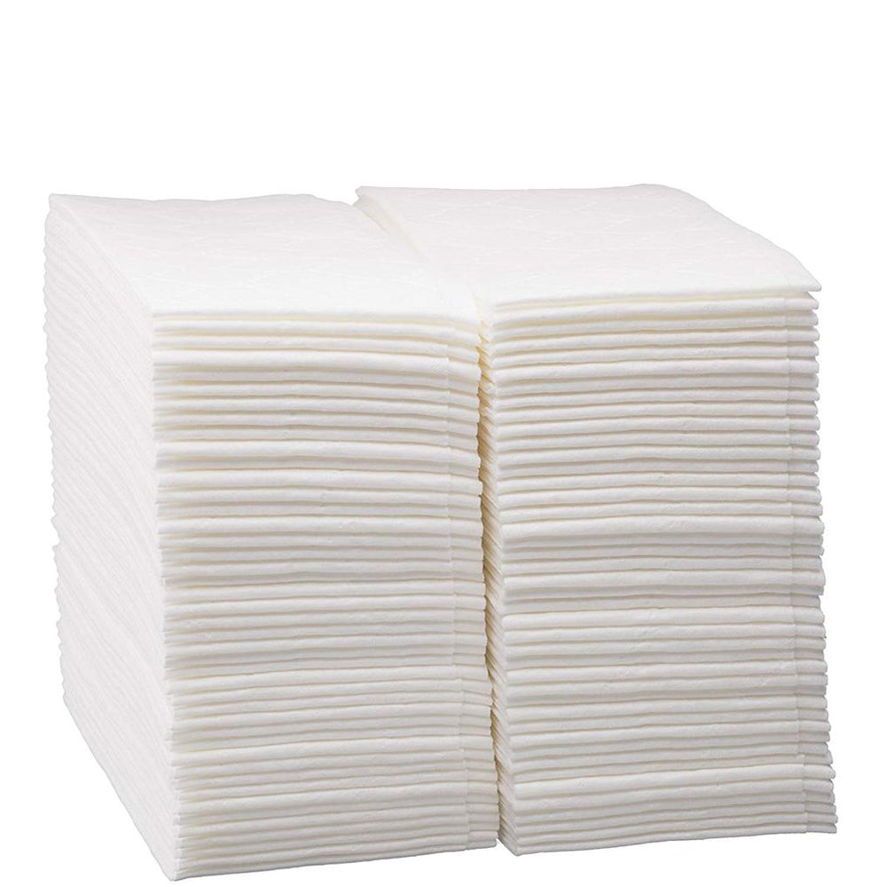 Ivory Napkins | Linen Feel Guest Disposable Cloth Like Paper Dinner Napkins  | Hand Towels | Soft, Absorbent, Paper Hand Napkins for Kitchen, Bathroom
