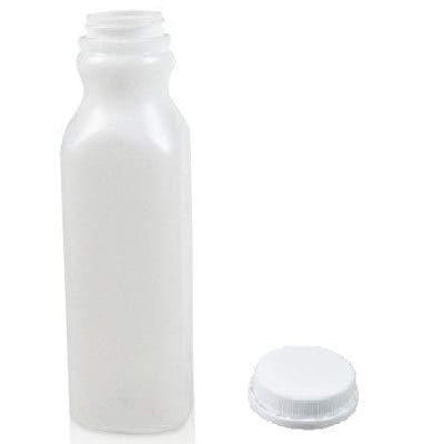 Carefree 16 Ounce Juice Bottles with White Caps - 400 Bottle & Caps