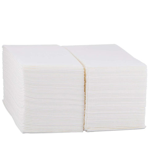 Plastible Disposable Cloth-Like Paper Hand Guest Towels – Soft, Absorbent, Air Laid Tissue Paper for Kitchen, Bathroom or Events, White Guest Towel (200)