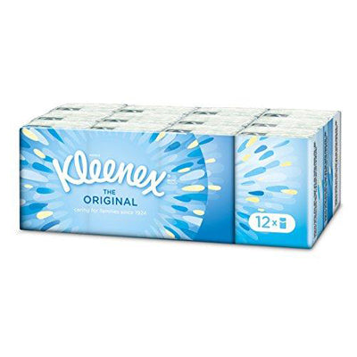 Kleenex Tissue Pocket 12 Pack, 7 4-ply Tissues Per Pack