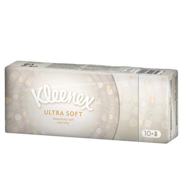 Kleenex Pocket Tissues Ultra Soft and Silky Pack of 10