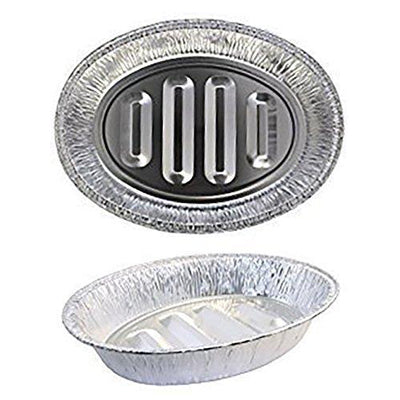 Plastible Disposable Turkey Roasting Pans Extra Large, Heavy-Duty Aluminum Foil | Deep, Oval Shape for Meat, Chicken, Roasts, Ribs, Cooking | Recyclable