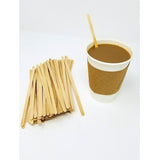 Wood Coffee Stirrers, Stir Sticks for Tea & Hot or Cold Beverages, Biodegradable, 7-Inch (1000 Count) by Plastible HomeGoods