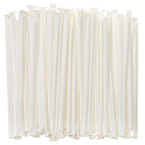 Crystalware Flexible Plastic Drinking Straws - White, Individually Wrapped, Food-Safe BPA Free, 380/Box  7 ¾ Inches Long