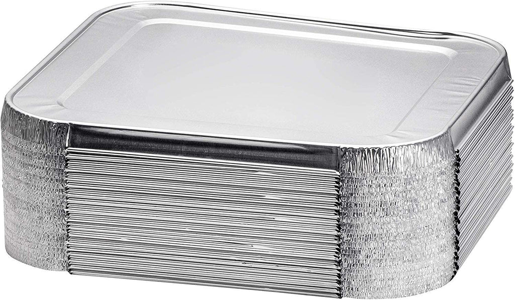 8 Square Disposable Aluminum Cake Pans - Foil Pans perfect for baking  cakes, roasting, homemade breads | 8 x 8 x 2 in (10 count)